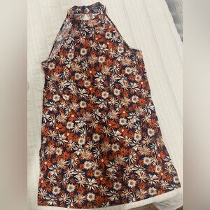 Suzy Shier Floral long tunic tank